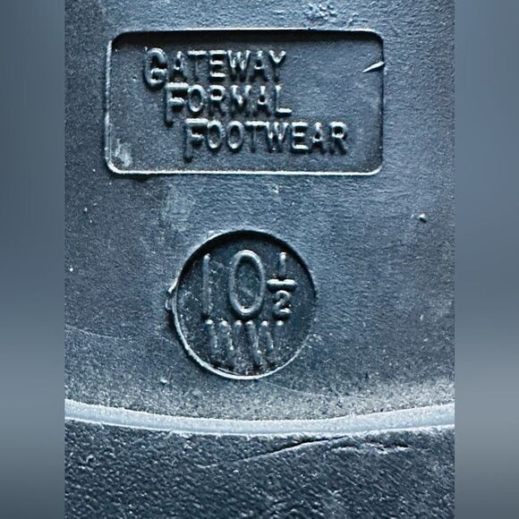 Desmond’s Black Patent Leather Tuxedo Wedding Shoes Formal lace up 10.5W - Picture 3 of 4